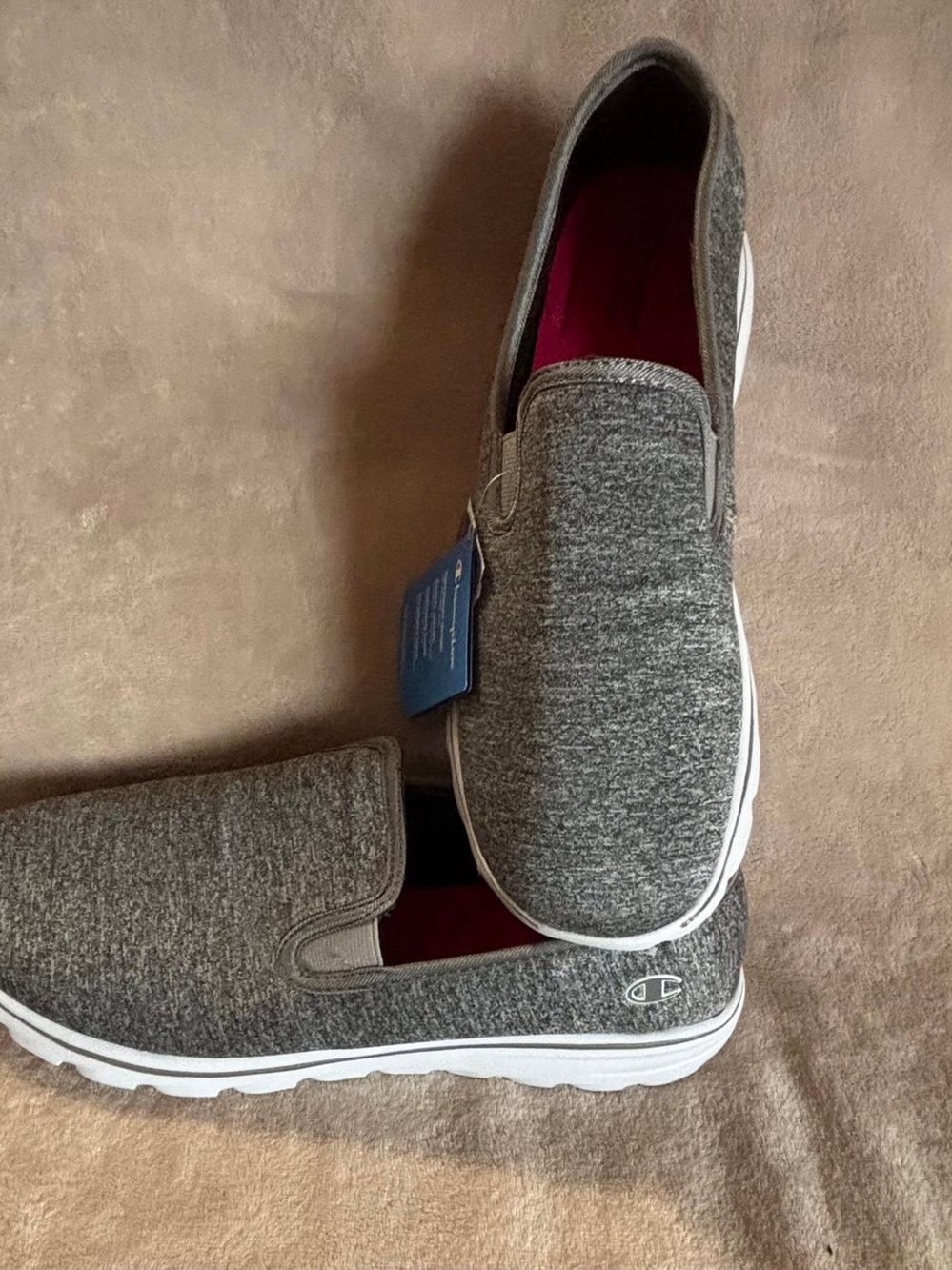 Champion Women's's Grey Slip-On Sneakers US 9 1\2